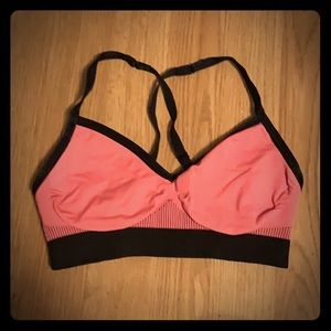 Lululemon black and pink bra